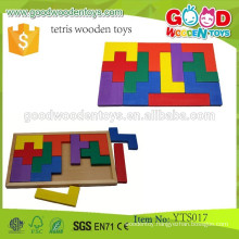 High Quality Preschool Educational Block Toys Colorful Customized Maze Tetris Wooden Toys Construction Sets
